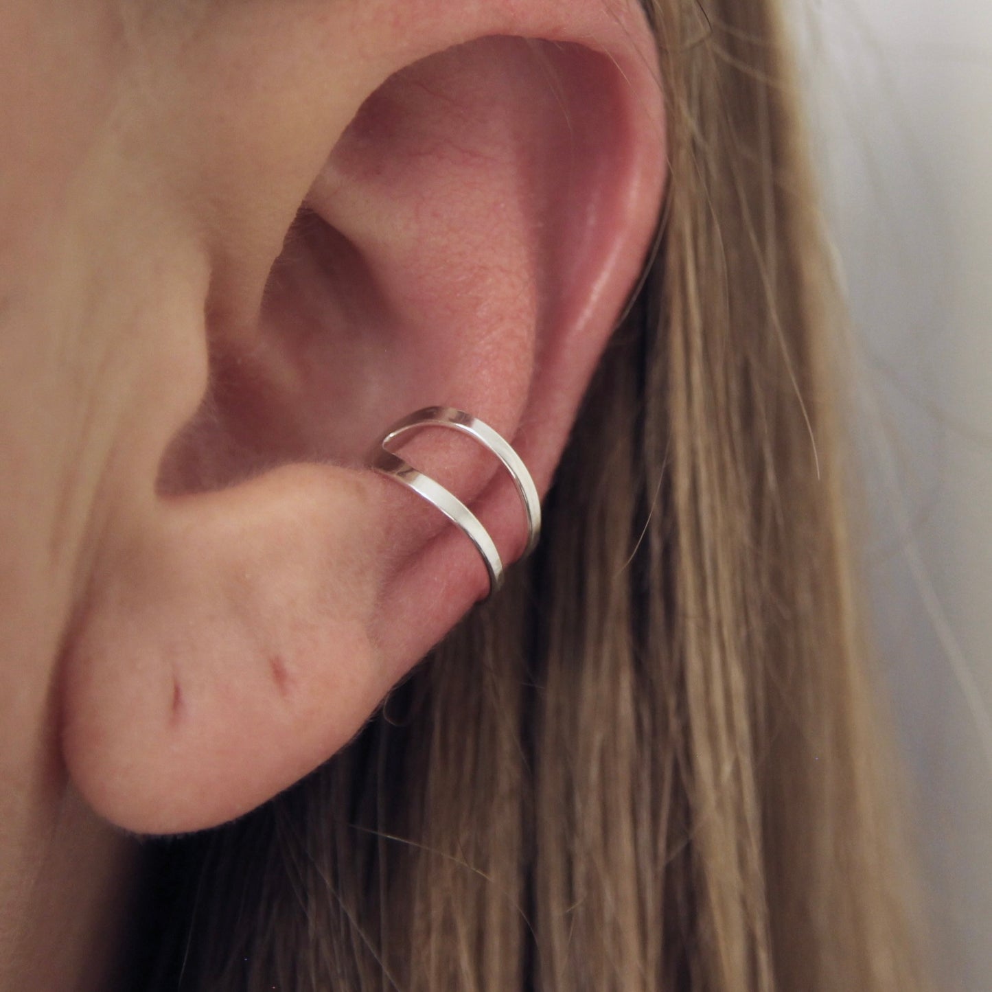 Camas Conch Cuff // Double Band Sterling Silver